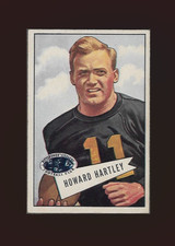 1952 Bowman Small #64 Howard Hartley (EX-MT) Pittsburgh Steelers