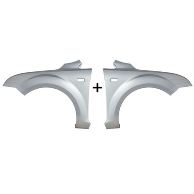Kotflügel Ford Focus MK2 Links + Rechts ZJNC Polar Silber 04-08 Lackiert Neu