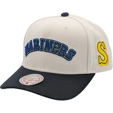[HP11517-SMAOFWH] MENS MITCHELL & NESS MLB OFF WORD PRO SNAPBACK COOP MARINERS