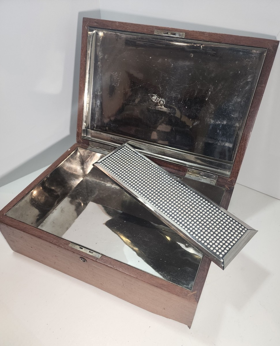 ヒューミドル ヴィンテージ アンティーク VTG Metal Lined Cigar Humidor | eBay