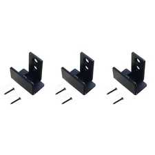 3 PCS Sliding Barn Door Adjustable Guide Floor Stoppers Wall Mount