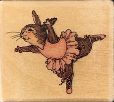 Uptown Holly Pond Hill Emily Ballerina Rubber Stamp