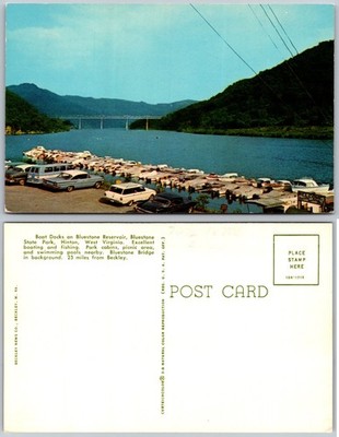Boat Docks Bluestone Reservoir West Virginia Postcard