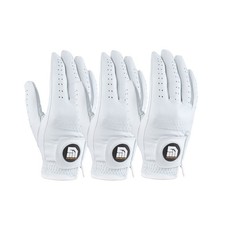 Premium Leather Cabretta Golf Gloves triple Pack