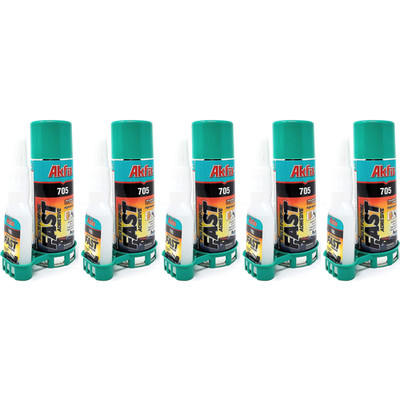 Akfix 705 Sekundenkleber + Aktivator Set Industriekleber Alleskleber Universal