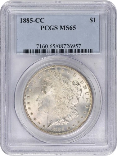 1885-CC Morgan Silver Dollar MS65 PCGS