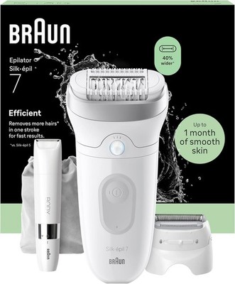 Braun Silk·épil 7, Epilierer Damen mit Breitem Kopf für eine Einfache