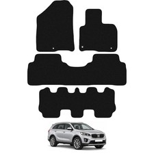 Carsio Tailored Carpet Car Floor Mats For KIA Sorento 7 Seater 2015 To 2020