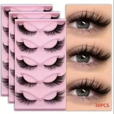 Eye Lashes 30 Piece Set Easy to Use False Eyelashes