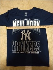 MLB New York Yankees T-Shirt, East Division, Size Large 12/14 Youth Size New