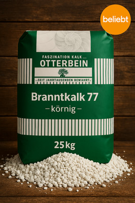 Branntkalk 77 körnig 25 kg Otterbein hochwertiger Kalk vielseitig einsetzbar
