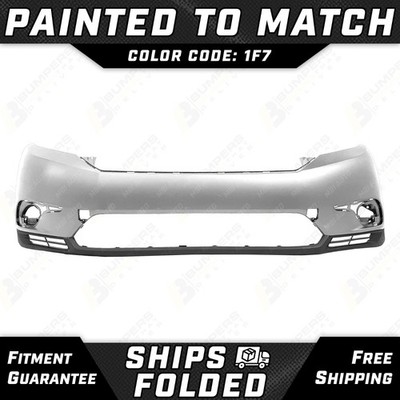 NEW Painted *1F7 Silver* Front Bumper Cover for 2011 2012 2013 Toyota Highlander