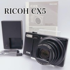 RICOH CX5 Black Compact Digital Camera Tested High Zoom Great Condition