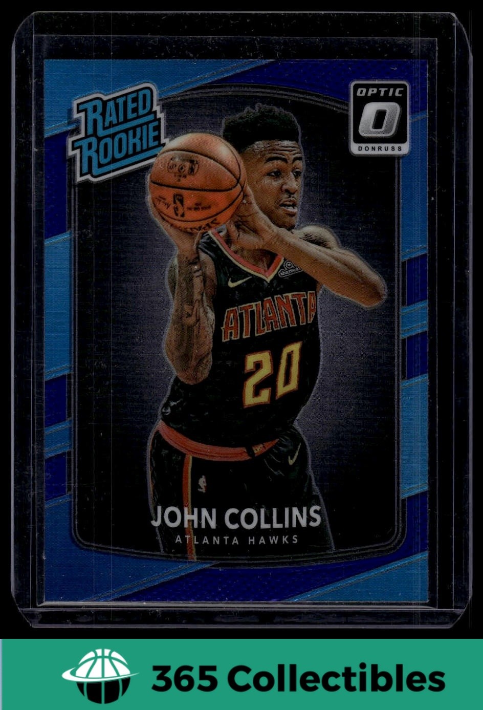 2017-18 Donruss Optic John Collins Purple Prizm #182 Basketball Hawks