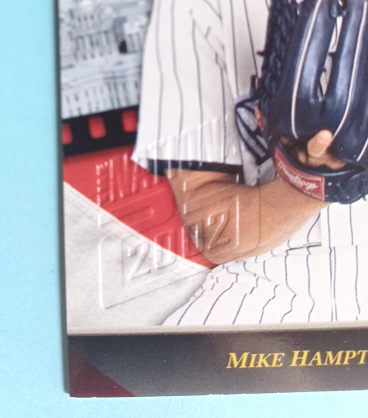2002 DONRUSS STUDIO MIKE HAMPTON #33 THE NATIONAL EMBOSSED #3/5 COLORADO ROCKIES - Image 2 of 3