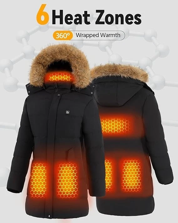 Genovega Graphene Women's (L) Heated Jacket 12V Fast Charge 18400mAh *NEW* image 3