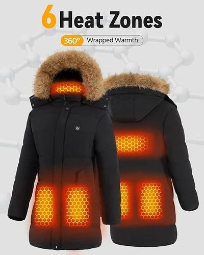 Genovega Graphene Women's (L) Heated Jacket 12V Fast Charge 18400mAh *NEW* image 3