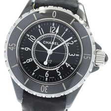 CHANEL J12 H0680 Black ceramic date black Dial Quartz Ladies Watch_946907