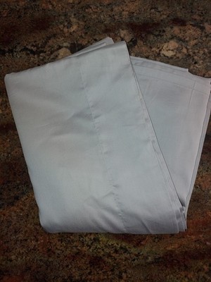 Pottery Barn Dorm FULL Flat Organic Cotton Sateen Bed Sheet 90x96