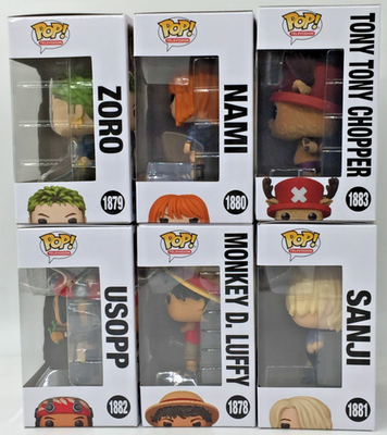 Funko Pop! One Piece Show Netflix Luffy Zoro Nami Sanji Usopp