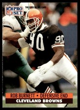 1991 Pro Set Rob Burnett Rookie Cleveland Browns #471