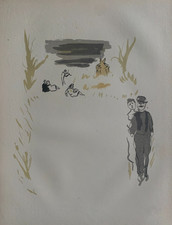 GABRIEL DAUCHOT (1927-2003) BELLE LITHOGRAPHIE ECOLE DE PARIS (14)