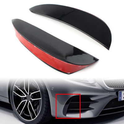 Front Bumper Canards Vent Flaps For Mercedes Benz E-Class W213 E200 E300 16-20