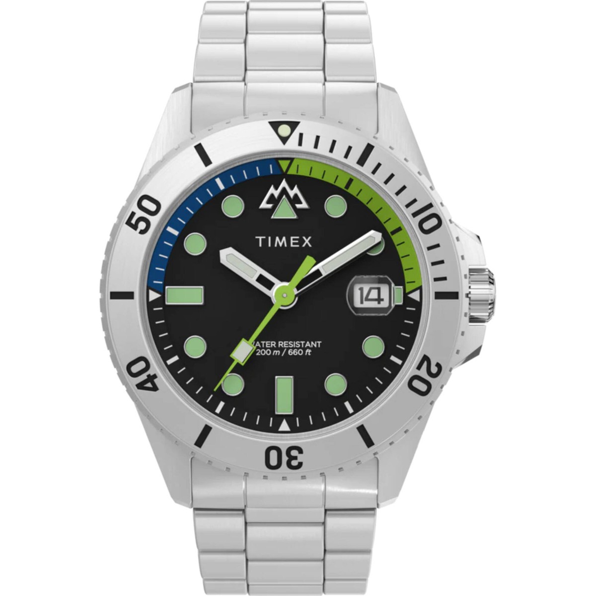 Timex Men's Watch Expedition North Anchorage Silver Steel Bracelet