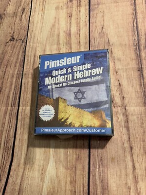 Pimsleur Quick and Simple Modern Hebrew Audio CD Brand New Sealed Torn Plastic