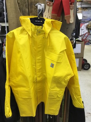carhartt rubber rain jacket