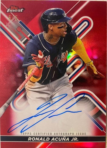 Ronald Acuna Jr. #FA-RA 2022 Topps Finest Autographs card