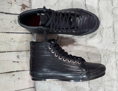 Vans Sk8-Hi LX Jim Goldberg Raised by Wolves Black Leather MENS SIZE 8 WOMEN 9.5