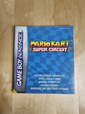 NINTENDO Gameboy Advance Anleitung Mario Kart Super Circuit