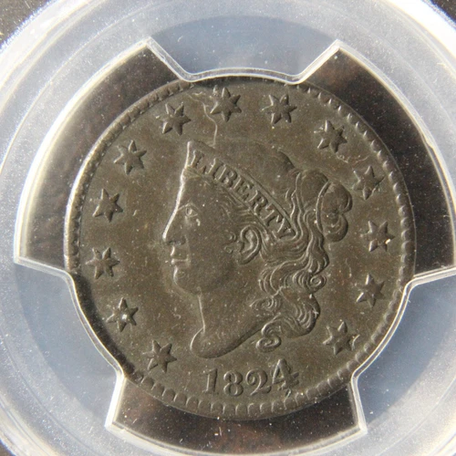 Photo of a 1824-P Large Cent from an eBay listing that sold on Jul 17, 2026