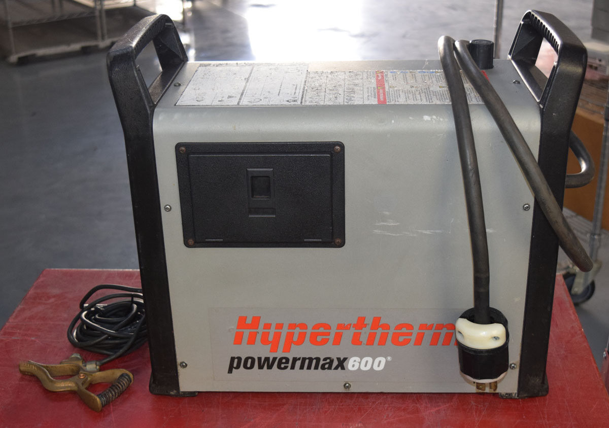 HYPERTHERM POWERMAX600 PLASMA CUTTER REQUIRES 480V 3 PHASE POWER