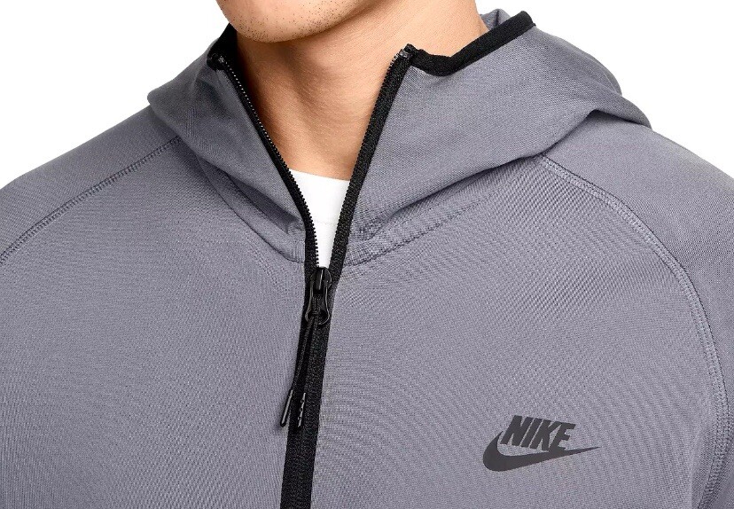 ★NIKE★TECH LIGHTWEIGHT KNIT FULL ZIP フーディ★追跡可 NIKE TECH LIGHTWEIGHT KNIT FULL-ZIP HOODIE SIZE LTT NEW NWT