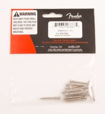 Fender Vintage-Style Stratocaster Bridge Mounting Screws, Nickel, Pack of 12