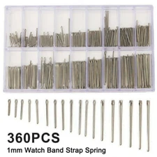 360Pcs 1mm Watch Band Strap Spring / Split Cotter Bars Link Pins Quality 6-23mm