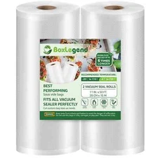 BoxLegend 2 Rolls 11''x50' or 4 Rolls 11"x25' Food Saver Vacuum Sealer Bags