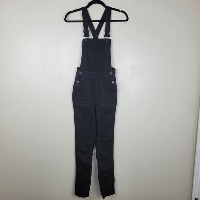 Kläuseクロイゼ overalls black S Social Collision Washed Black Star Patch Denim Overalls Plus