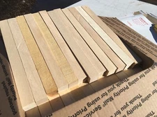 (14) 1” X 1” X 11 3/4” Solid Basswood Carving Turning Wood Blocks