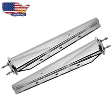 30" Spring Loaded Mud Flap Hanger Freightliner Kenworth Peterbilt (2.5") Chrome