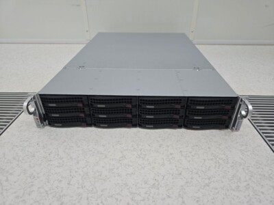 Supermicro 2U chassis  826BE1C4-R1K23LP 12x 3.5 Hotplag SAS/SATA/NVME dual power