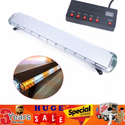 51'' 96 LED Strobe Light Bar Amber Emergency Beacon Warn Tow Truck Response Light