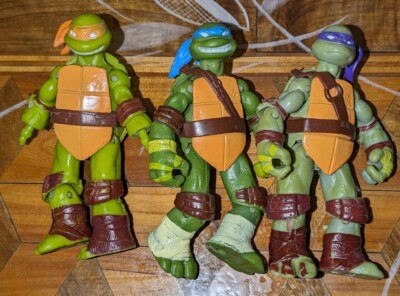 TMNT 3 Actionfiguren Viacom 2012 Ninja Turtles Leonardo Donatello Michelangelo 