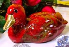 Elli Malevolti Collection große Ente Jade Design gold bordeaux Ostern Messing