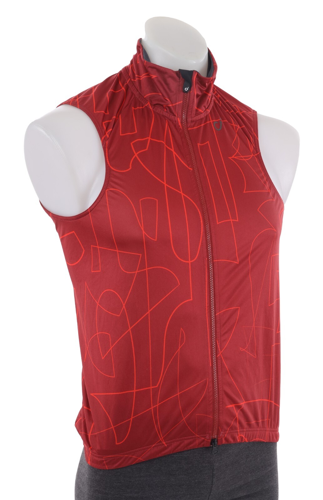 Velocio Line SE Cycling Wind Vest Men MEDIUM Red Road Bike Gravel Mountain