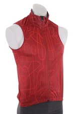 Velocio Line SE Wind Vest Men MEDIUM Red Cycling Road Bike Gravel Race Mountain