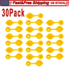 30 Pack Yellow Fuel Gas Can Jug Vent Cap Blitz Scepter Essence Midwest Eagle