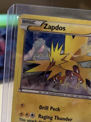 Pokémon TCG Zapdos XY Roaring Skies 23/108 Exclusive Cracked Ice